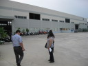 KYMCO本社を離れ、アディバ台湾工場へやってきました。　キレイで新しい施設です。