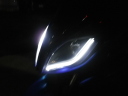 ヘッドライト内部にＬＥＤのマーカーランプを標準装備。